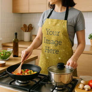 Delantal Crear su propio Relieve metalizado de Faux Purpuri