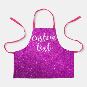 Delantal Crear sus propios hijos Purpurinas rosados persona