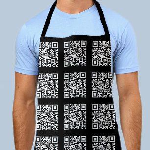 Delantal Crear un patrón de código QR en mosaico Color ed