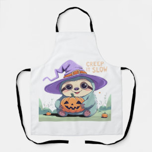 Delantal Creep It Slow � Camiseta Divertida de Halloween de