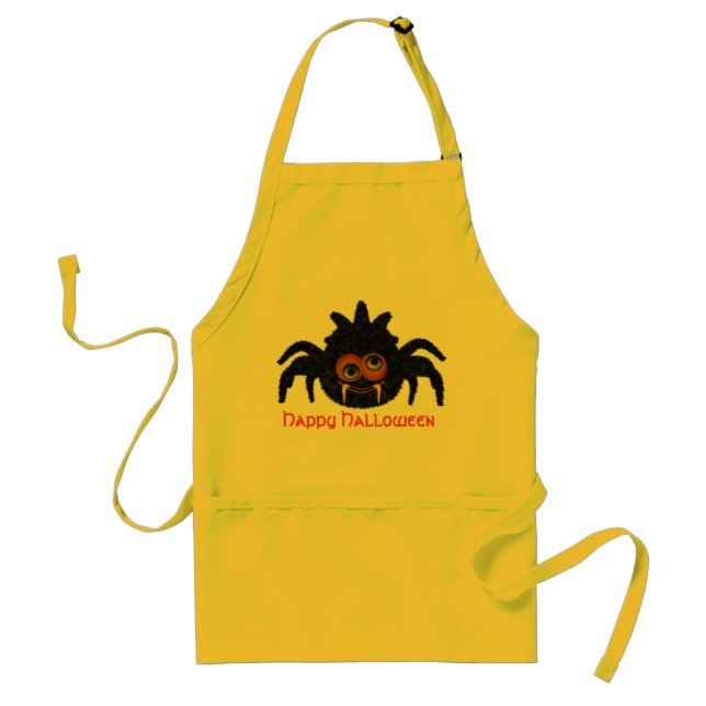 DELANTAL  CREEPYSPIDERY HALLOWEEN APRON (Frente)