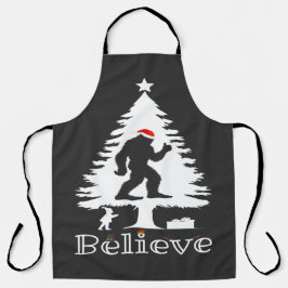 Delantal Creer árbol de Navidad de criptozoología para pies