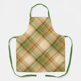 Delantal Crema de margarita de otoño y plancha verde