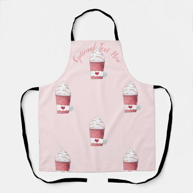 Delantal Crema Latte & Whipped (Rosa) (Anverso)