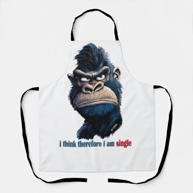 Delantal creo, por lo tanto, que soy soltera (Anverso)