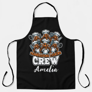 Delantal Crew de cocina de Acción de Gracias de otoño Fal