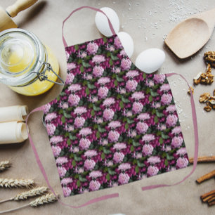 Delantal Crisantemo rosa Patrón floral Apron