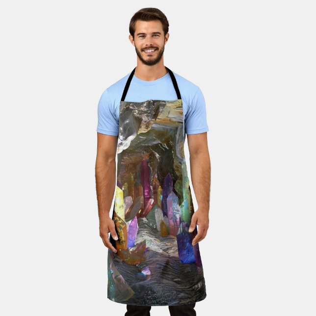 Delantal Cristal natural colorido (Gastado)