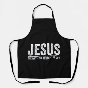 Delantal Cristo Jesús El Camino. La Verdad. La Vida Bendita