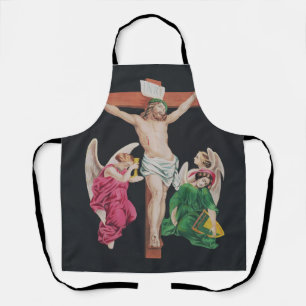 Delantal Crucifixión medieval de Jesucristo
