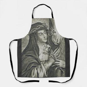 Delantal Cruikifixión de Santa Catalina de Siena Arte Noir 