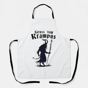 Delantal Cruss Vom Krampus Navidad Xmas Diablo Espeluznante