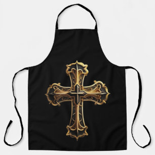 Delantal Cruz de Cristo Dorado 2