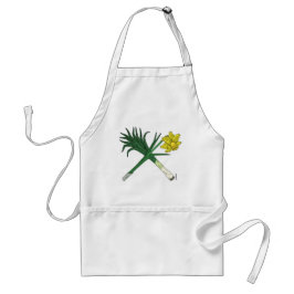 Delantal Cruzado de puerros y daffodil