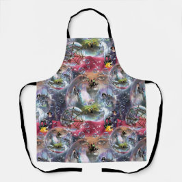 Delantal Crystal Ball Halloween Bruja