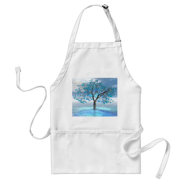 Delantal Crystal Blue Tree (Frente)
