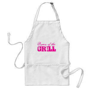 Delantal Cuadrador de barbacoa para mujeres   Reina de la p