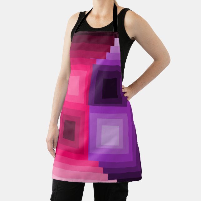 Delantal Cuadrados art decó (in situ)