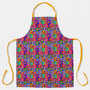 Delantal Cuadrados de cráneo de azúcar