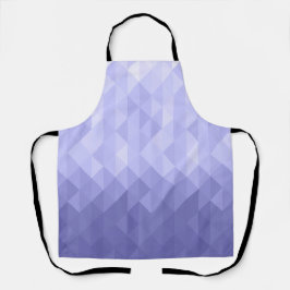 Delantal Cuadrados geométricos de triángulo violeta púrpura