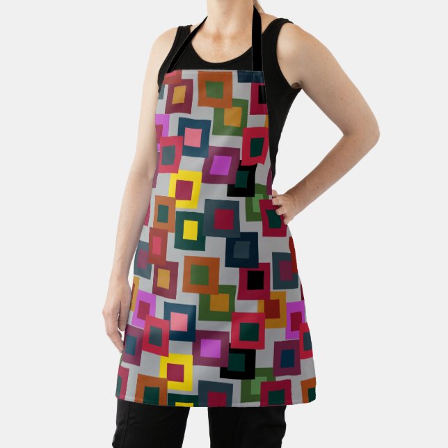 Delantal Cuadrados oscuros sobre la luz (in situ)