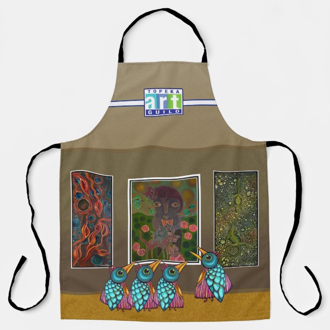 Delantal Cuadros en la pared de impresión en todo el mundo (Anverso)