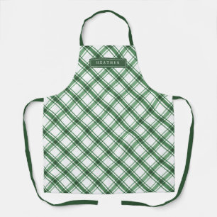 Delantal Cuadros Verdes