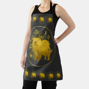 Delantal CUANDO DRAGONS FLY Chow chef artesanalmente apron