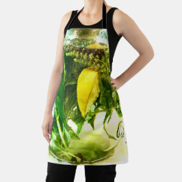 Delantal Cuando la vida le da limones de impresora todo sob