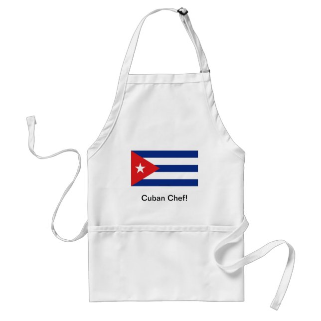 Delantal cubano del cocinero de la bandera (Frente)