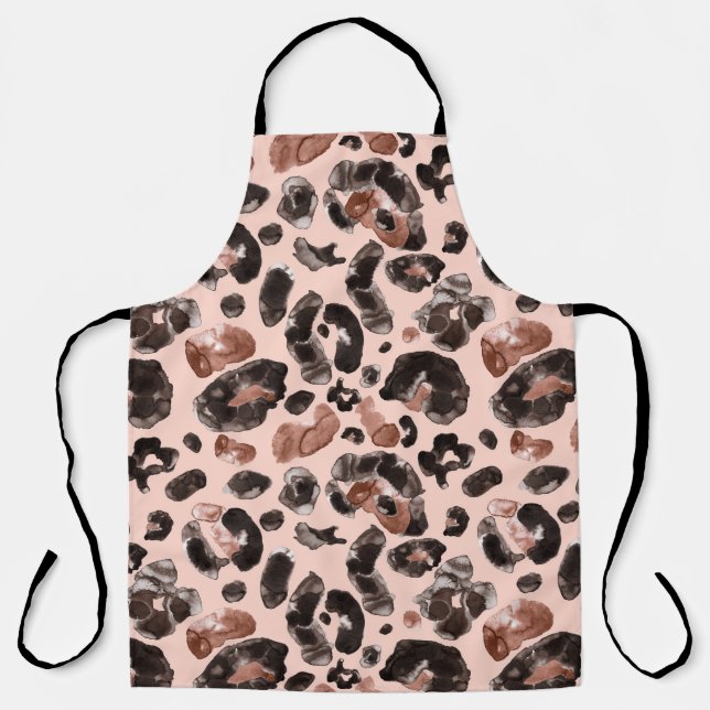 Delantal Cubierta de leopardo, patrón sin costuras de piel  (Anverso)