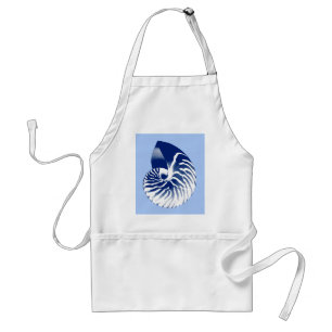 Delantal Cubierta de Nautilus - marina, blanca y azul claro