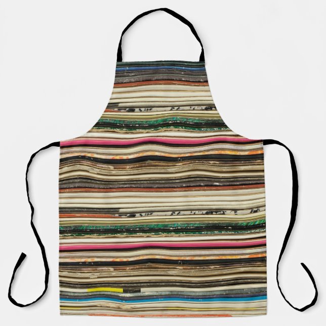 Delantal Cubiertas de cartón antiguas apiladas en el acorde (Anverso)