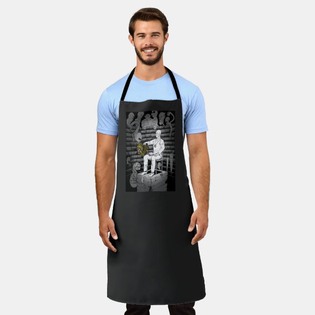 Delantal Cubo mágico con monstruos (Gastado)