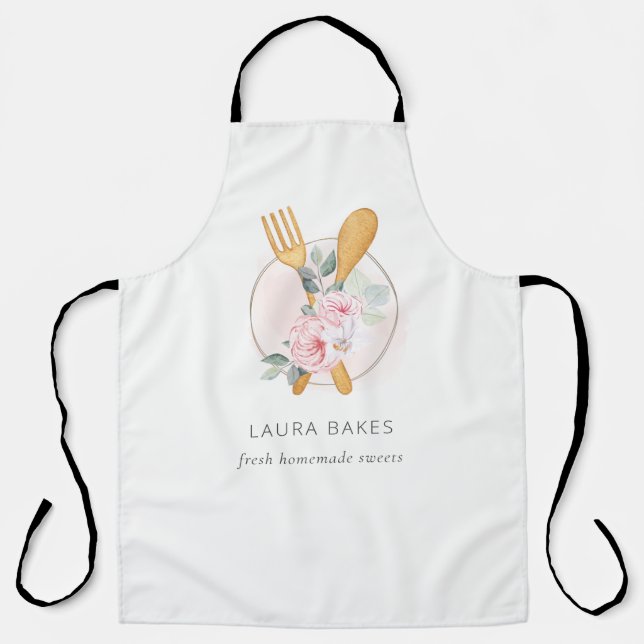 Delantal Cuchara de horquilla de madera Rubor Chef Baker (Anverso)