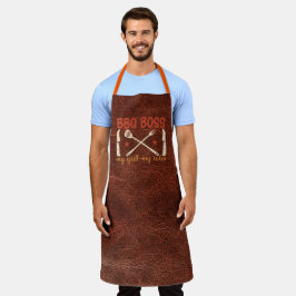 Delantal Cuello de cuero Boss My RulesAll-Over Print Apron