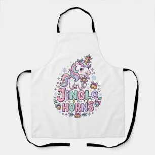 Delantal Cuernos de Jingle de Unicornio Ropa Encantadora Gr