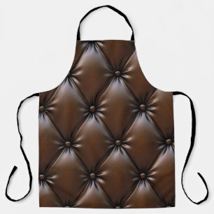 Delantal Cuero de Chocolate: Textura de Tapicería de Lujo