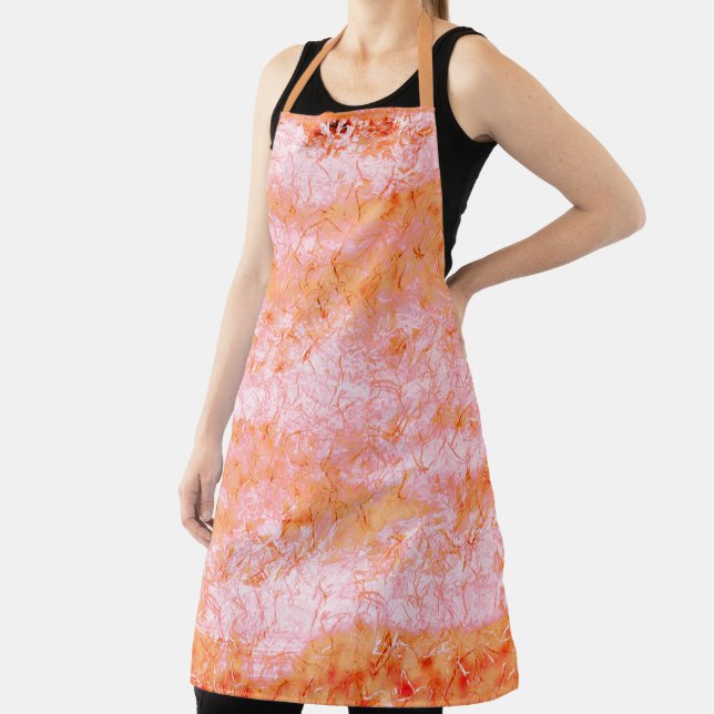 Delantal Cuero de salmón falso, blanco roto (in situ)