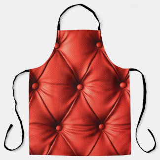 Delantal Cuero rojo, textura