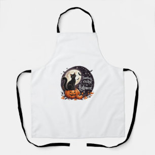 Delantal Cuidada Bat De Calabaza De Gato De Gato De Fantasm