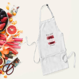 Delantal Cuidado hogar rojo canning Jelly Jar con tu nombre