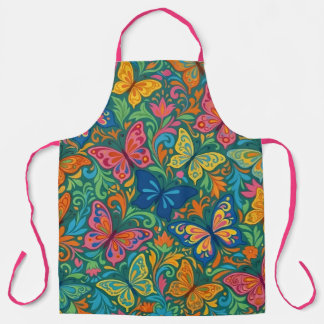 Delantal Culinario de Mariposa Vibrante