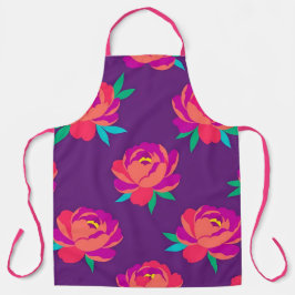 Delantal Culinario Profesional de Floral Vibrante