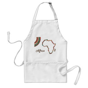 Delantal Cultura africana con traje de cocina
