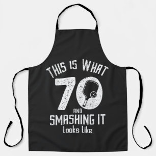 Delantal Cumpleaños 70 Años Ama Pickleball