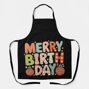 Delantal Cumpleaños de Feliz Día de Nacimiento Familia Cute