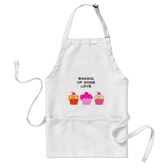 Delantal Cupcakes Horneando un poco de Amor (Frente)