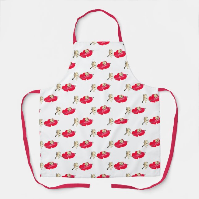 Delantal Cupido con Corazones  (Anverso)