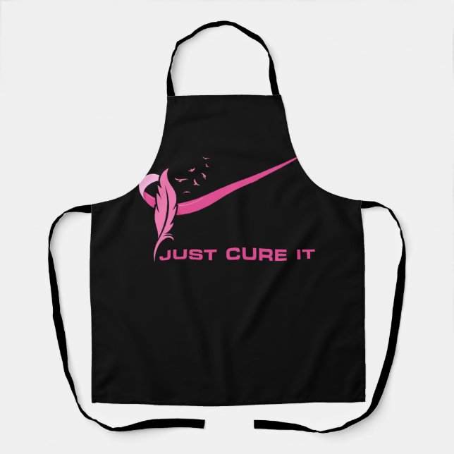 Delantal Cure It Stylish Brell Cancer Awareness Pink (Anverso)